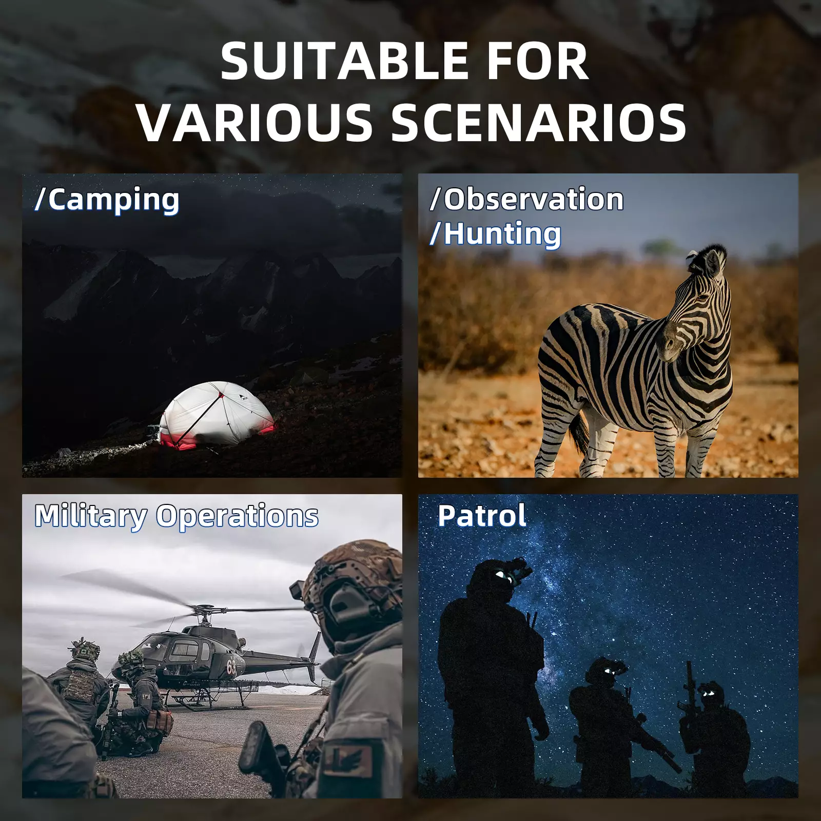 Helmmontiertes Wärmebildgerät