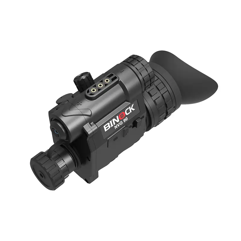 Seitenteil der Binock-Nachtsichtbrille für das Helmmodell NVG90 auf weißem Hintergrund